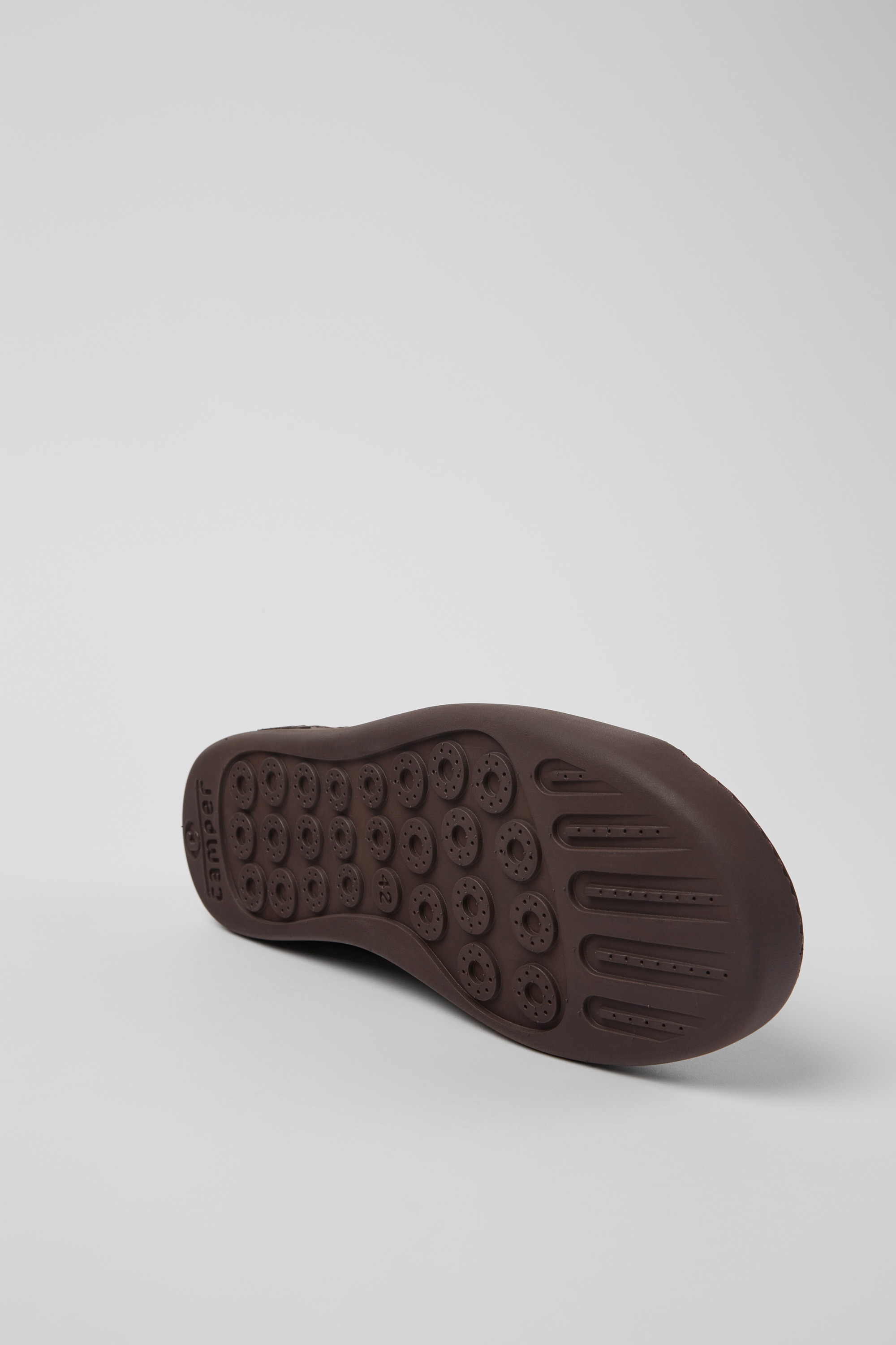 Peu Touring - Burgundy leather sneakers for men