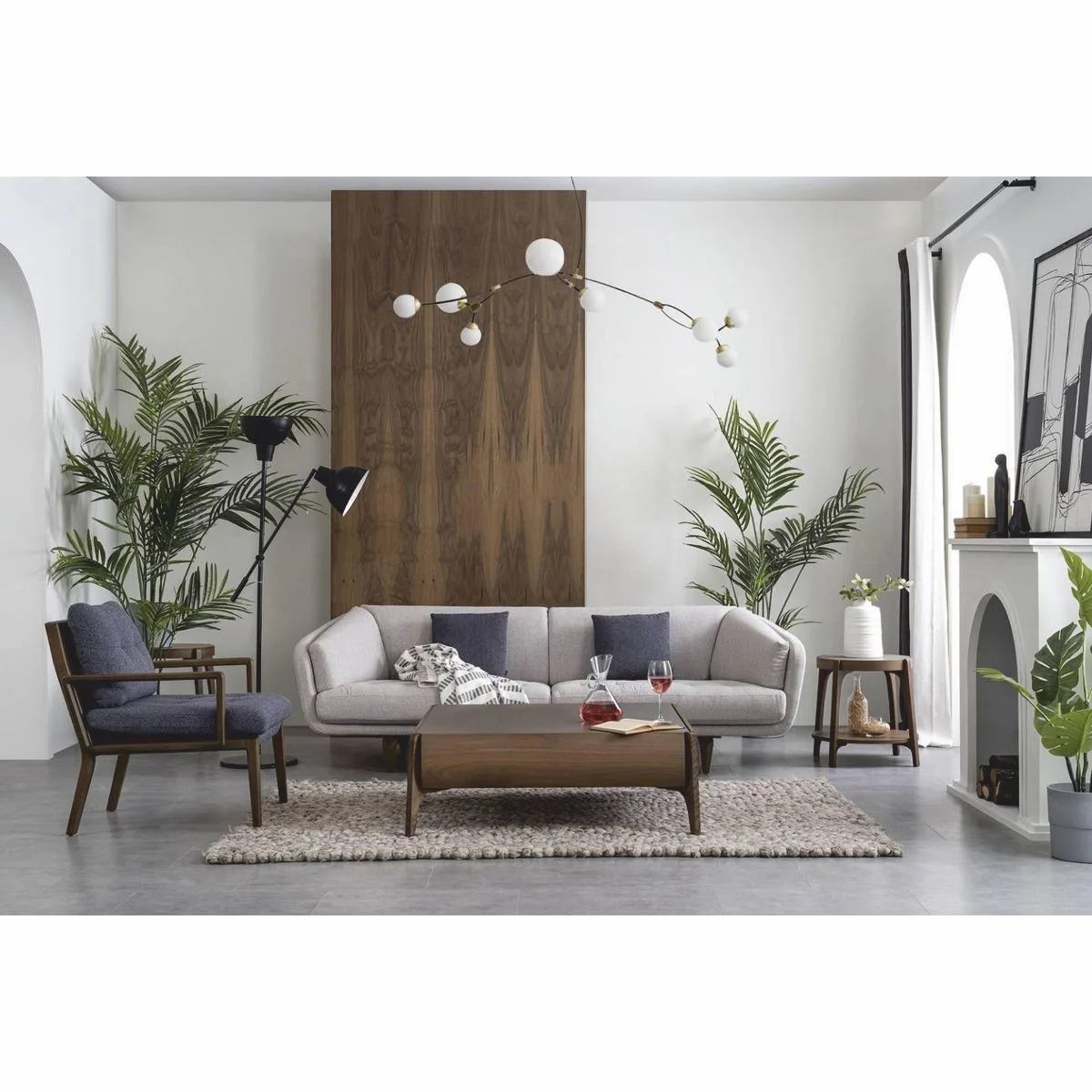 Casa Padrino sill¨®n de sal¨®n y hotel de lujo azul / marr¨®n 65 x 85 x A. 85 cm - Muebles de lujo