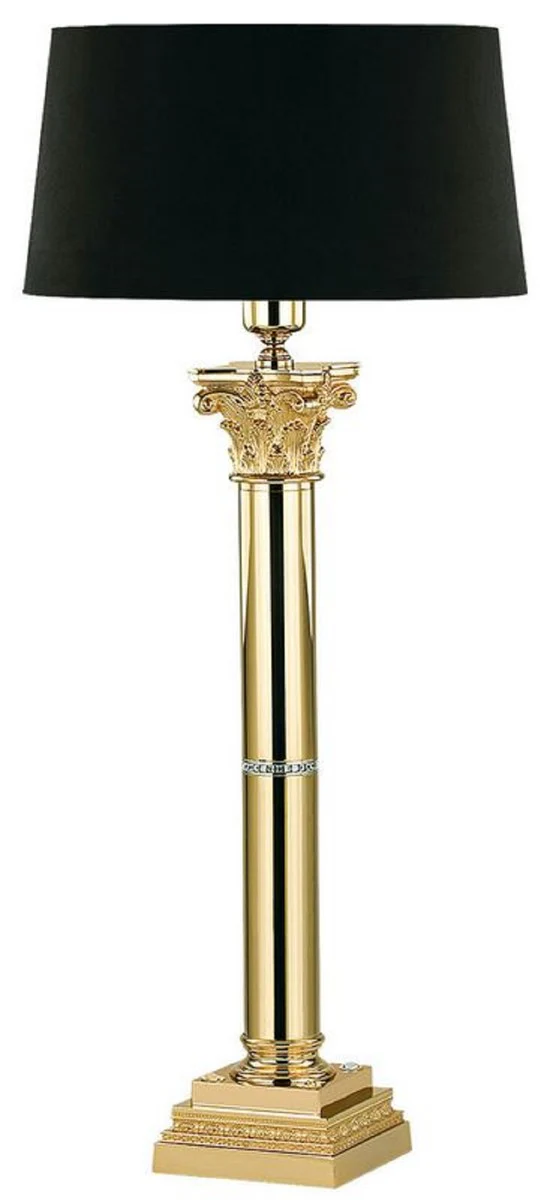 Casa Padrino l¨¢mpara de mesa barroco de lujo oro / negro A. 74 cm