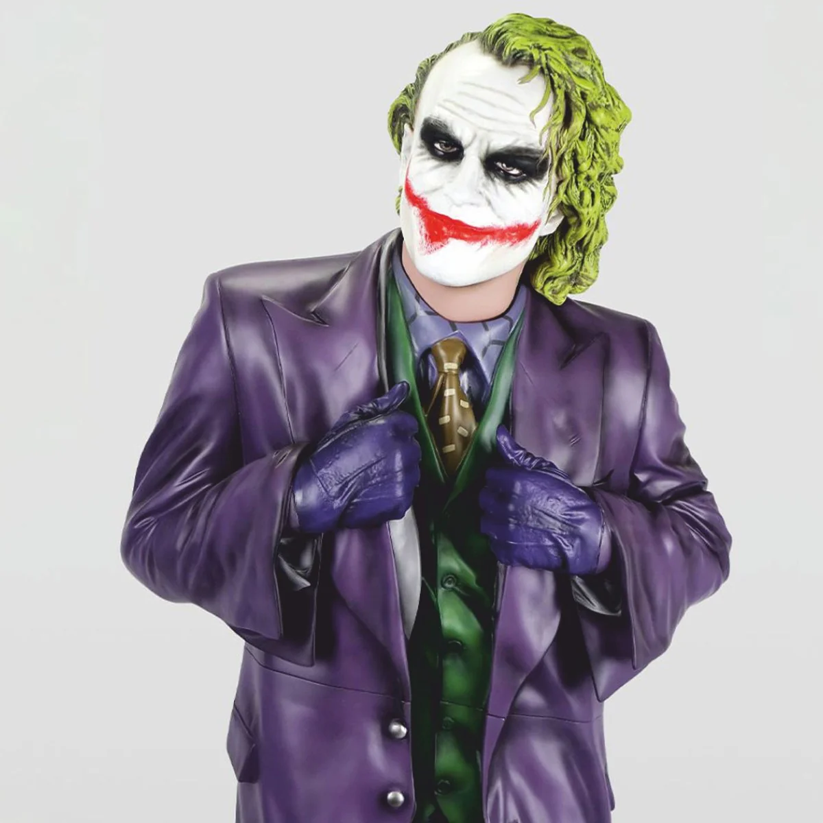 Casa Padrino escultura decorativa XXL p¨²rpura / verde Al. 215 cm - Figura decorativa de tama?o natural