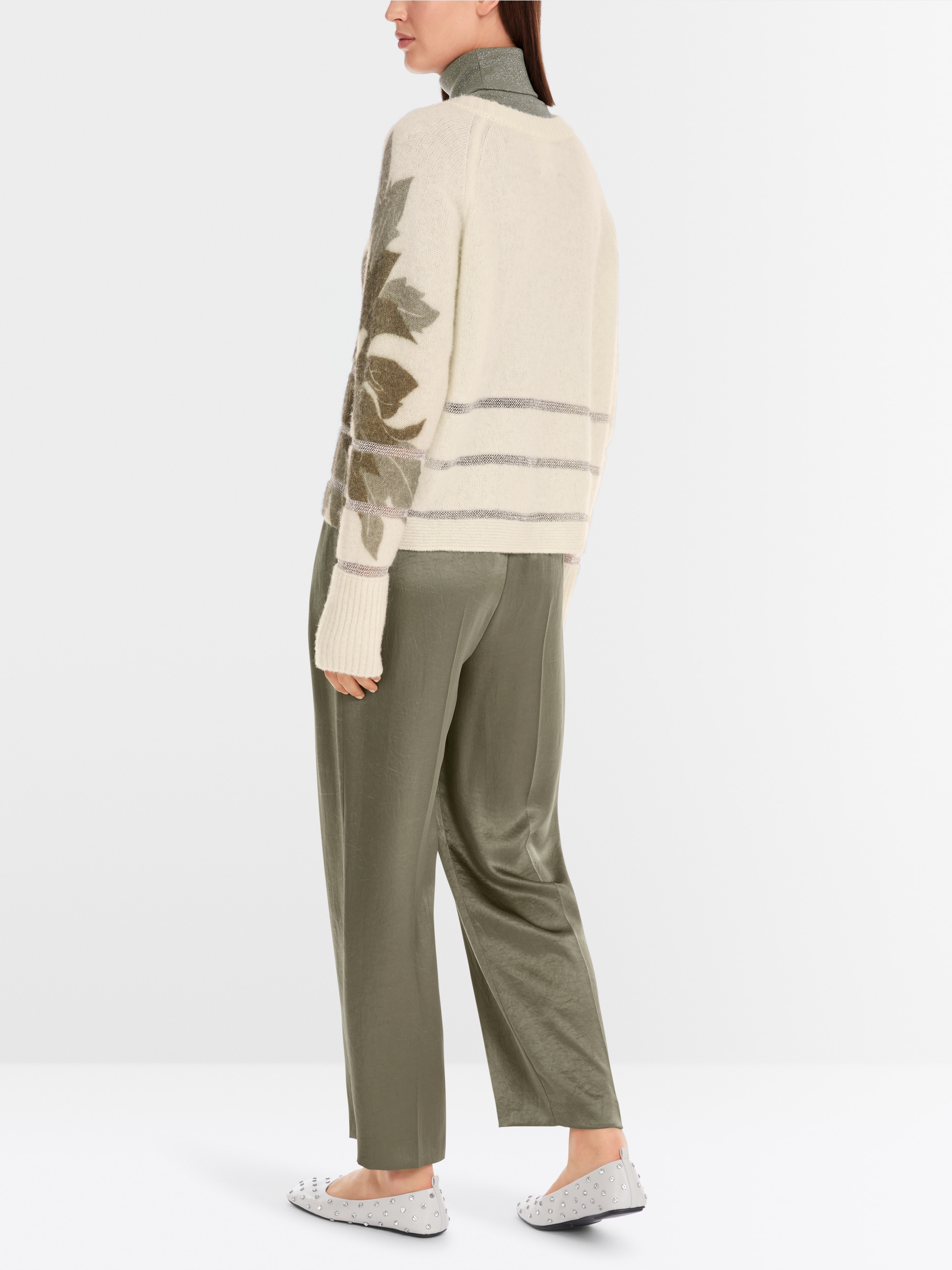 Marc-Cain Knitted in Germany: pullover with lurex