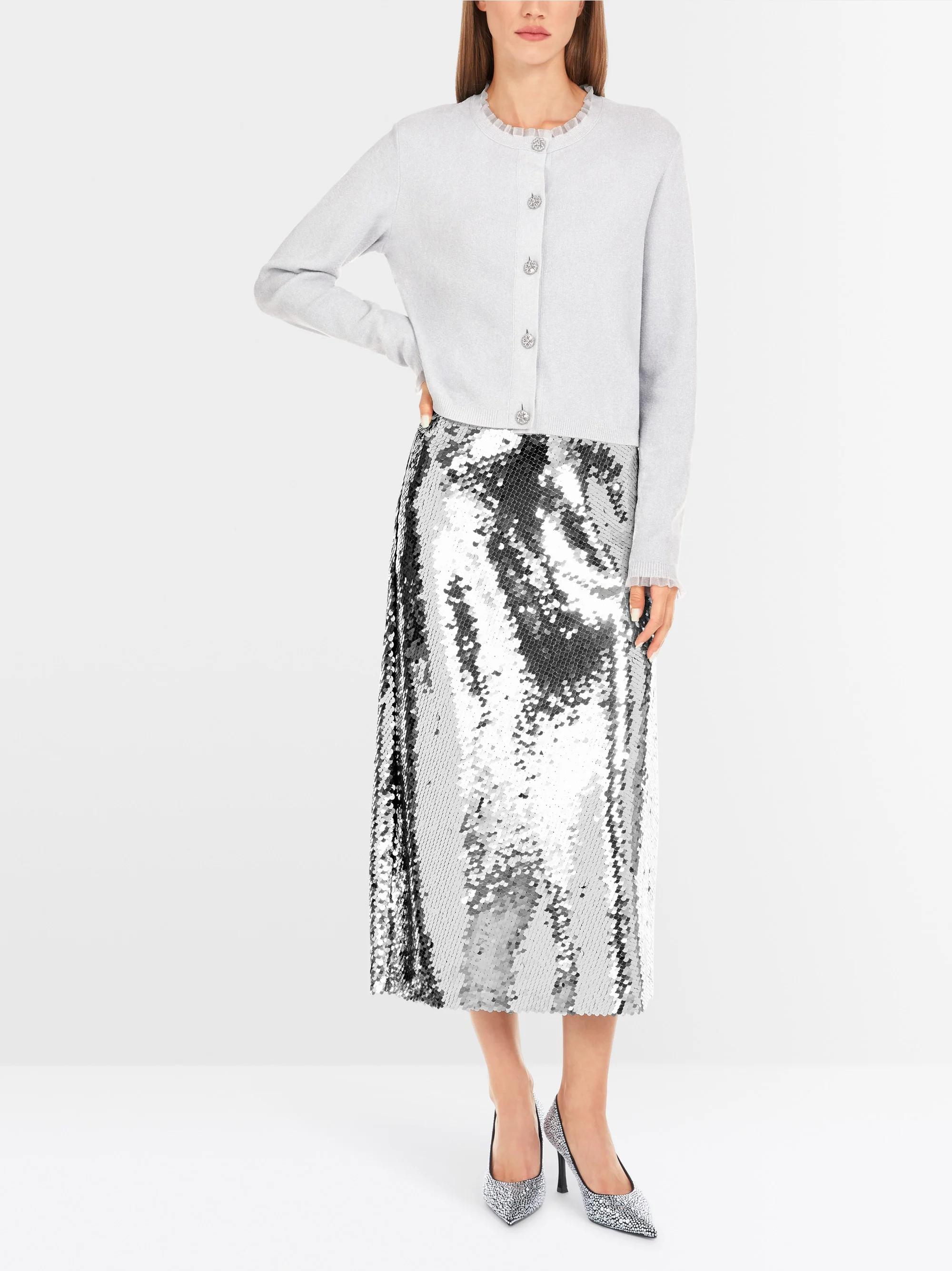 Marc-Cain Calf-length sequin skirt