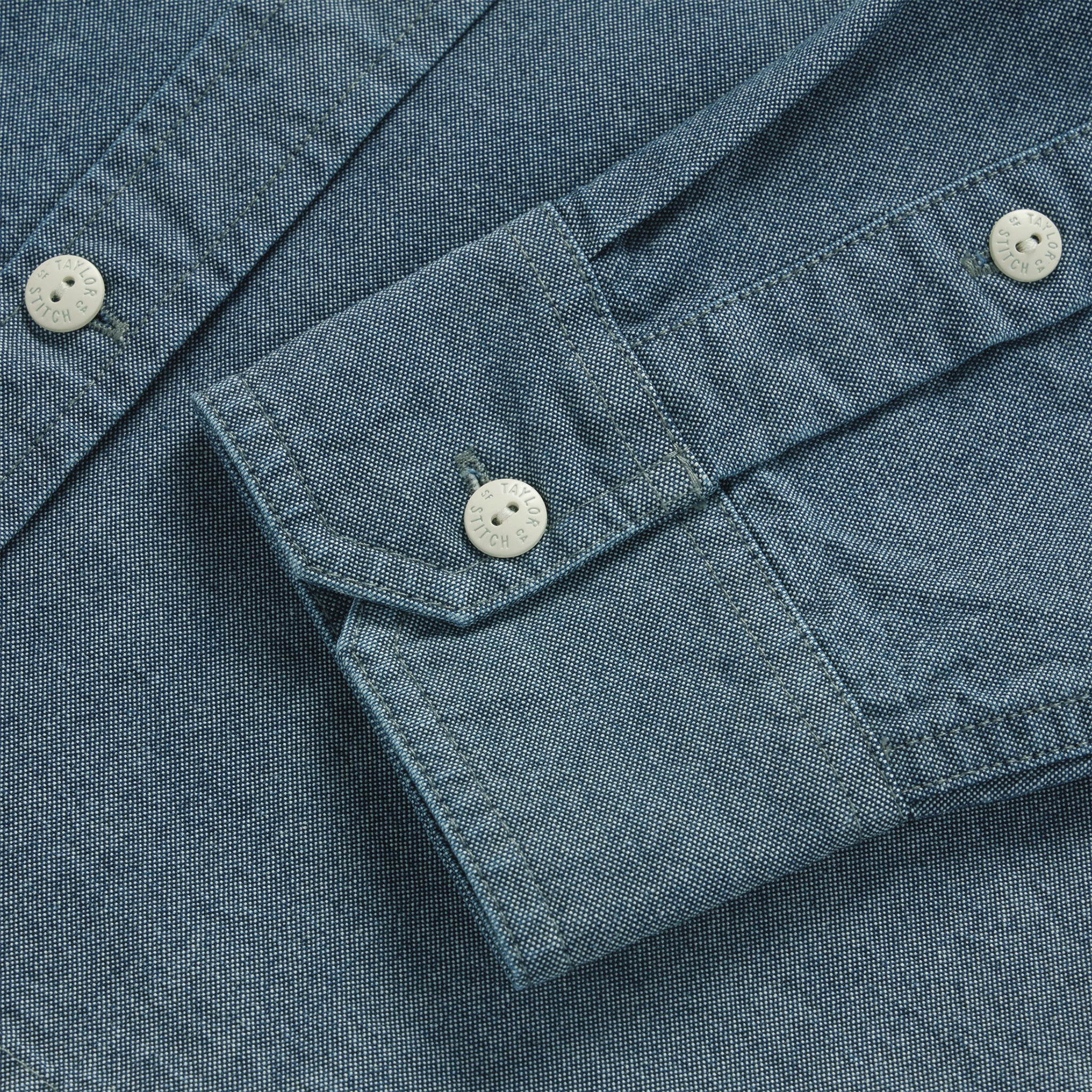The Utility Shirt in Rinsed Selvage Chambray