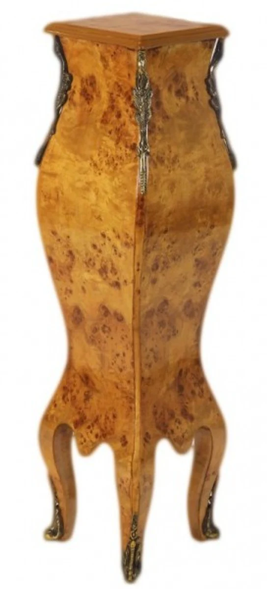 Casa Padrino Baroque column burl wood optics - table - column H 60 x W 25 x D 25 cm