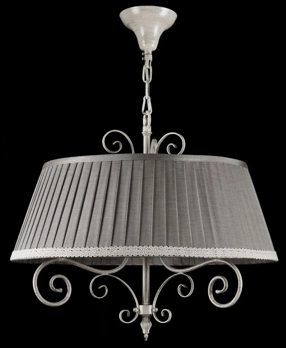 Casa Padrino Baroque Chandelier Antique Beige / Gray Ø 50 x H 44 cm - Furniture in Baroque and Art Nouveau Style