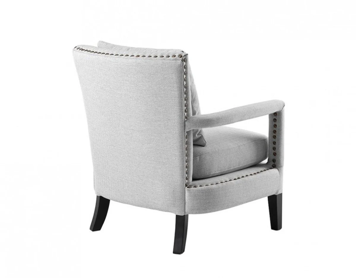 Casa Padrino luxury lounge armchair light grey - Hotel Furniture