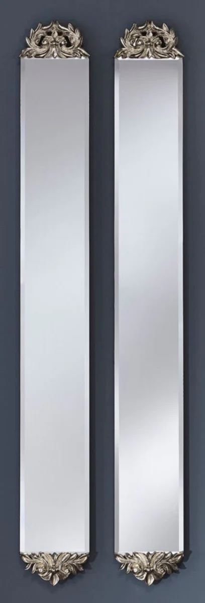 Casa Padrino espejo barroco plata 15 x H. 124 cm - Muebles y Accesorios de Estilo Barroco