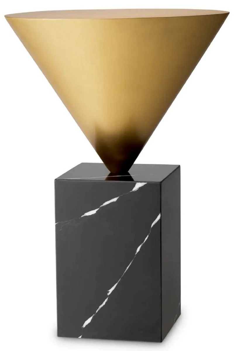 Casa Padrino mesa auxiliar de lujo lat¨®n / negro ? 42 x A. 61 cm