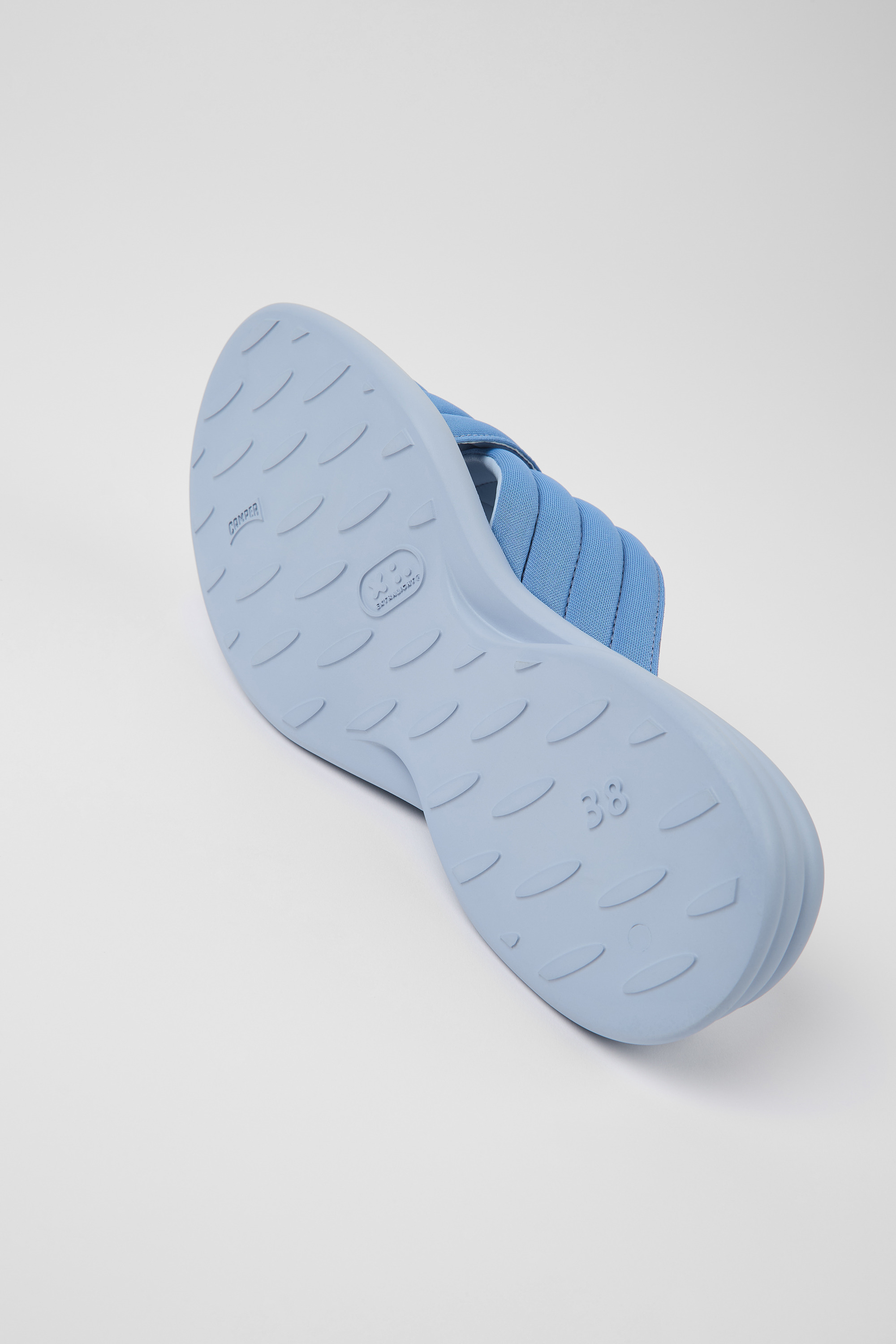 Spiro - Blue textile sandals for women