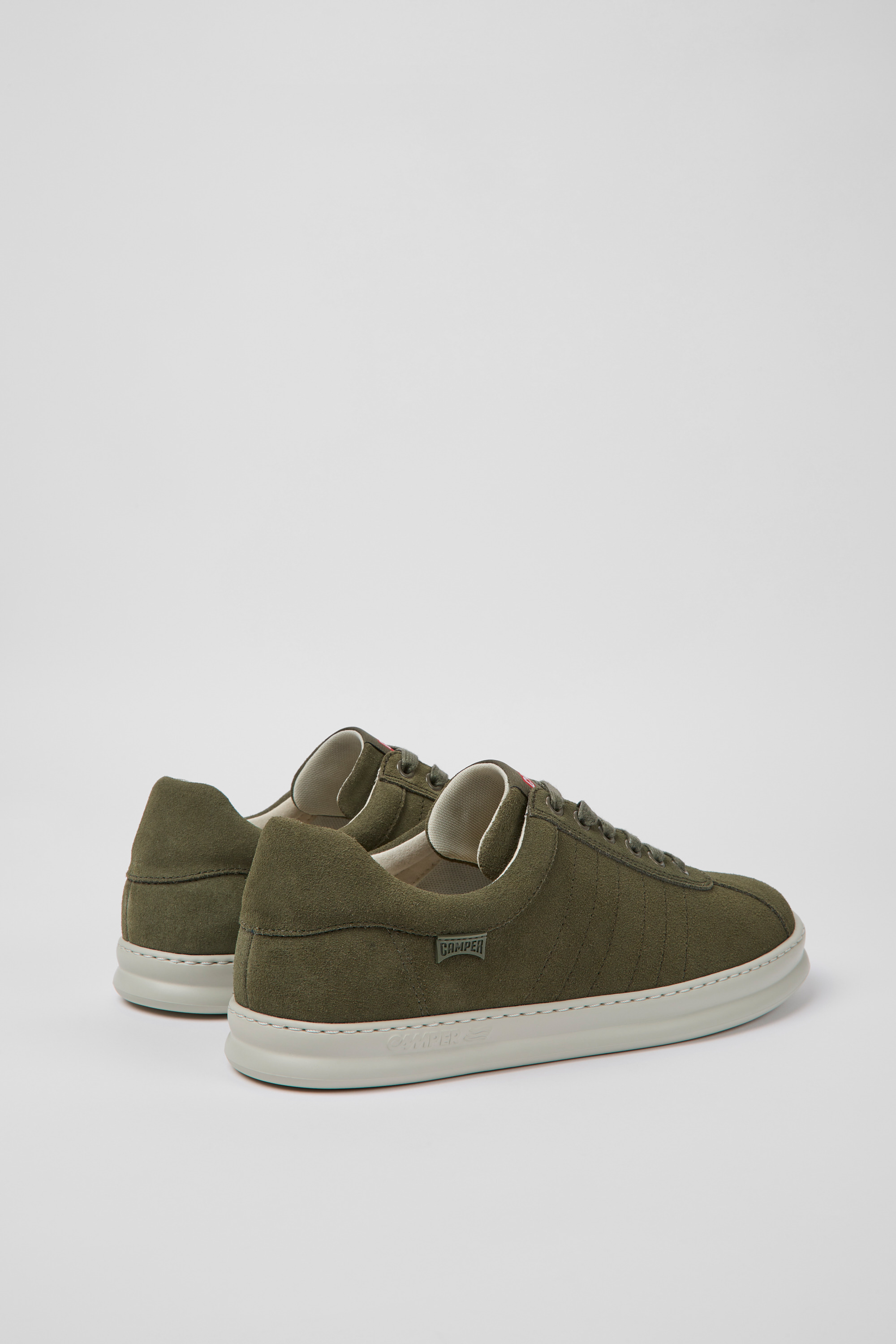 Runner - Green nubuck sneakers for men