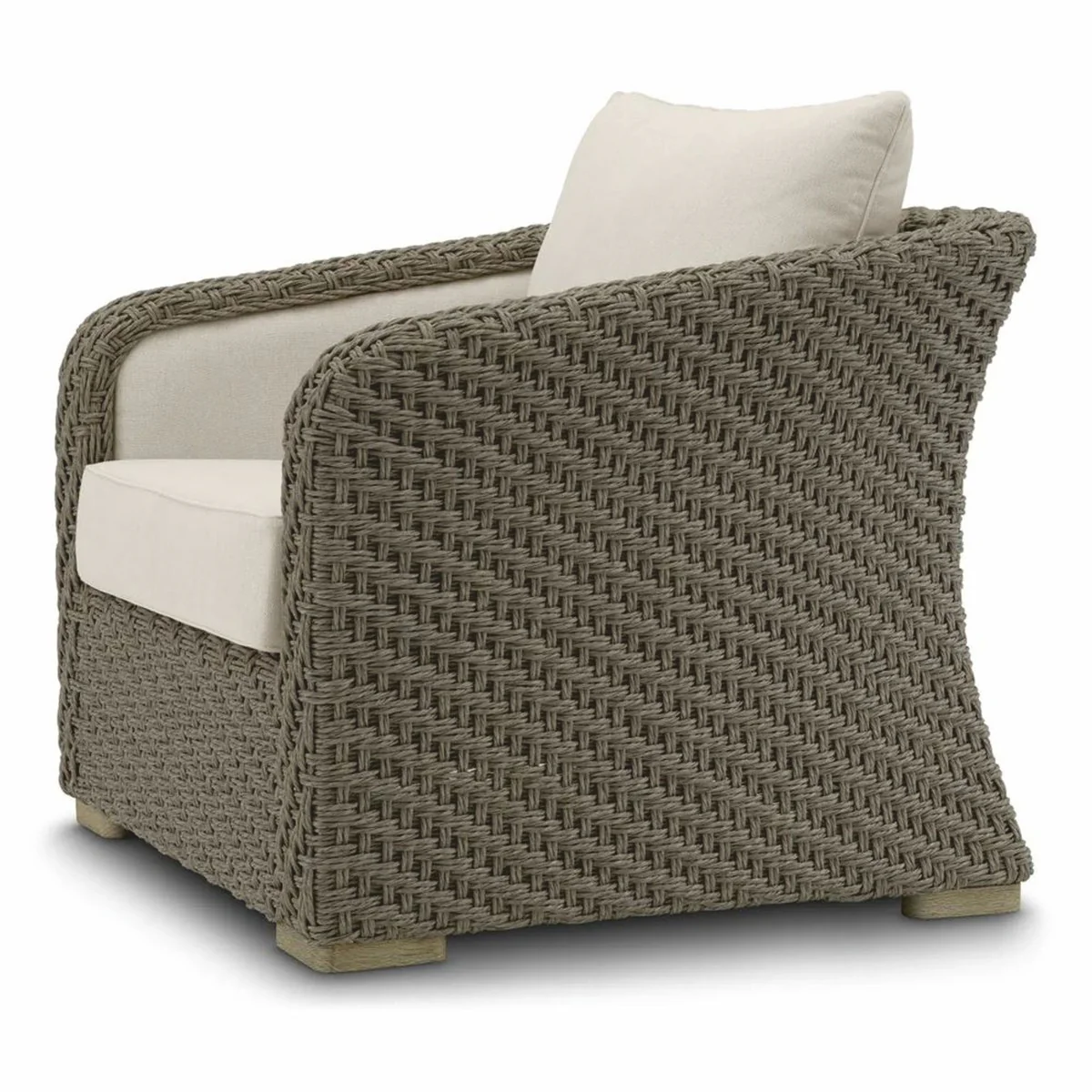 Casa Padrino sill¨®n de jard¨ªn de lujo de rat¨¢n artificial gris / arena - Muebles de jard¨ªn