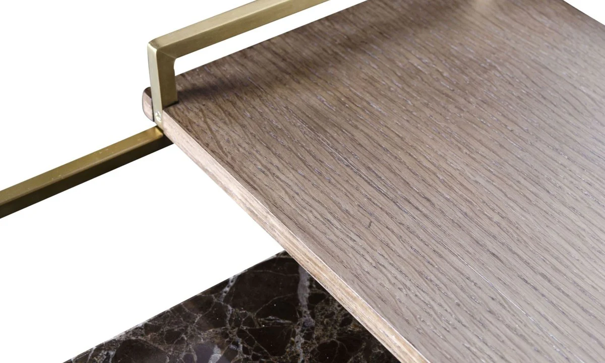 Casa Padrino mesa de centro de lujo oro 60 x 60 x H. 36,5 cm - Mesa de Centro de Diseño