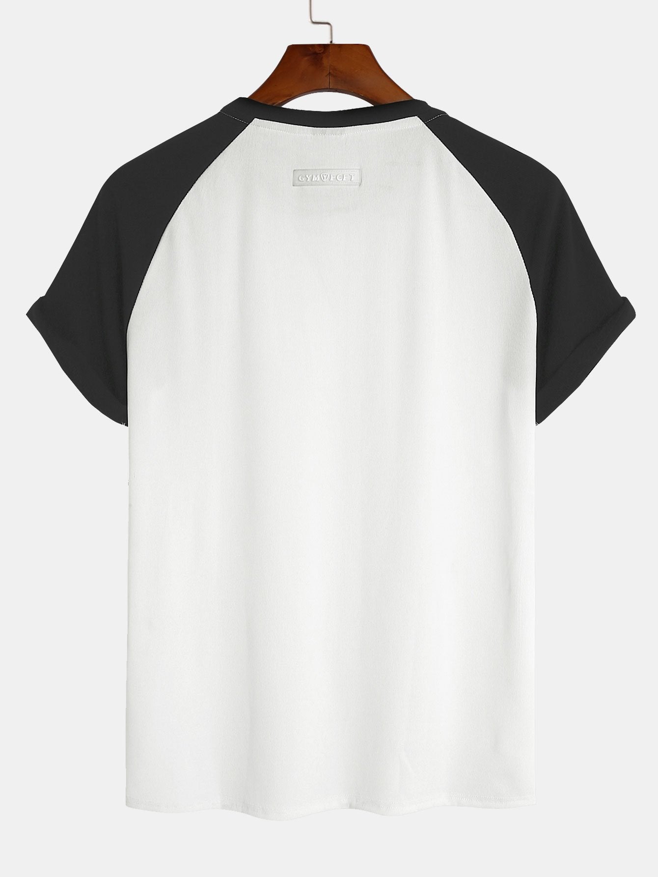 Muscle Fit Paneled Textured T-Shirt