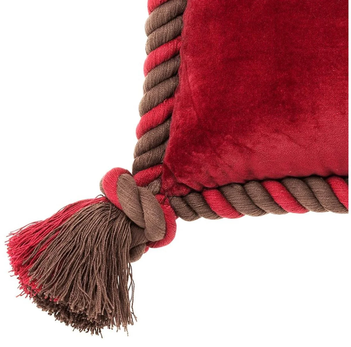 Casa Padrino cojín juego de 3 rojos - colección de lujo de la sala de estar / del hotel