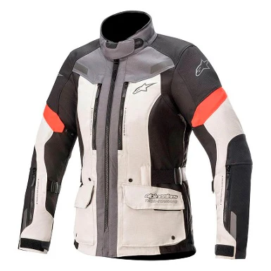 CHAQUETA 4 ESTACIONES ALPINESTARS STELLA VALPARAISO V3 GRIS / ROJO