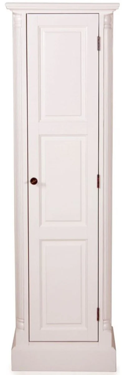 Armario de archivador Casa Padrino Country blanco 50 x 40 x H. 166 cm - Muebles de estilo country