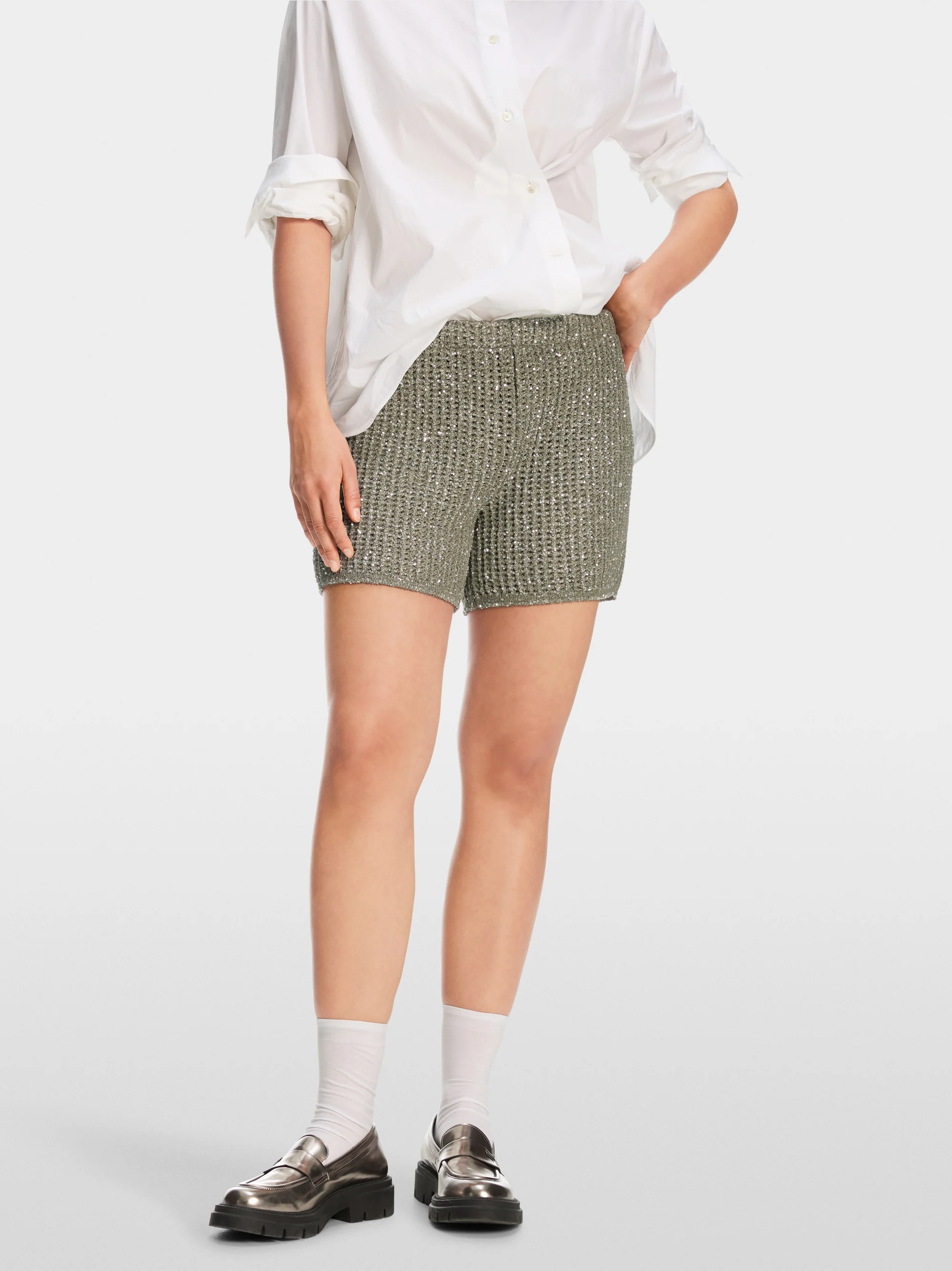 Marc-Cain Airy shorts knitted in Germany