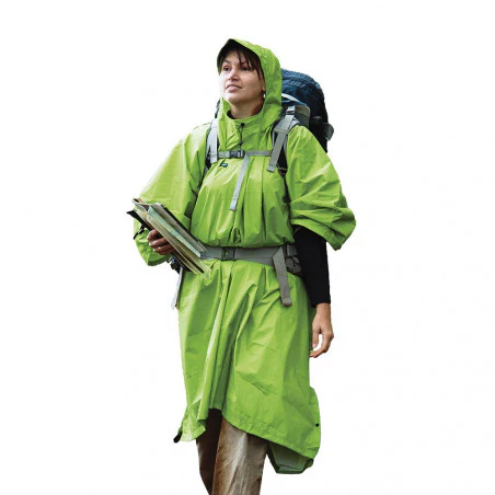 Sea to Summit Nylon Tarp verde - Poncho impermeable de lluvia