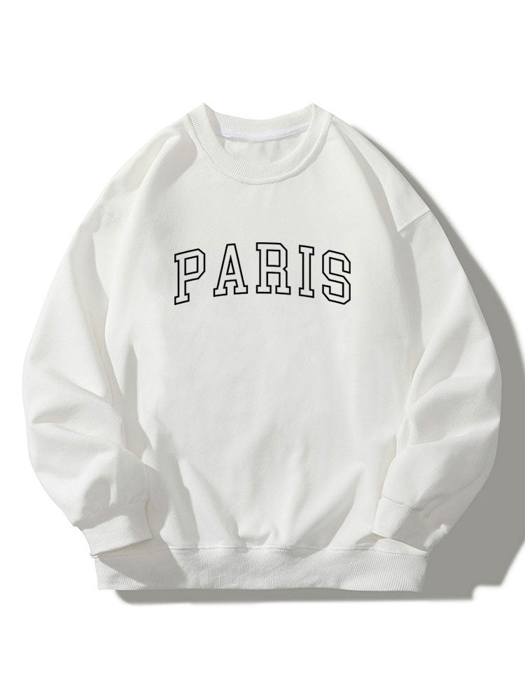 Paris Print Relaxed Sweatshirt
