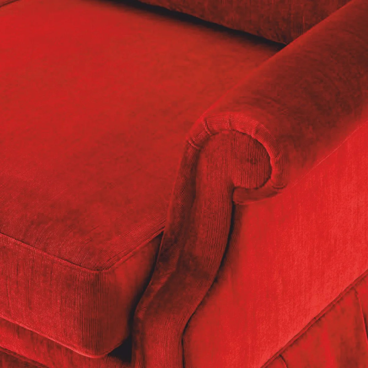 Casa Padrino Sof¨¢ de Lujo de Terciopelo Rojo 316 cm - Muebles de Lujo para Salas de Estar y Hoteles