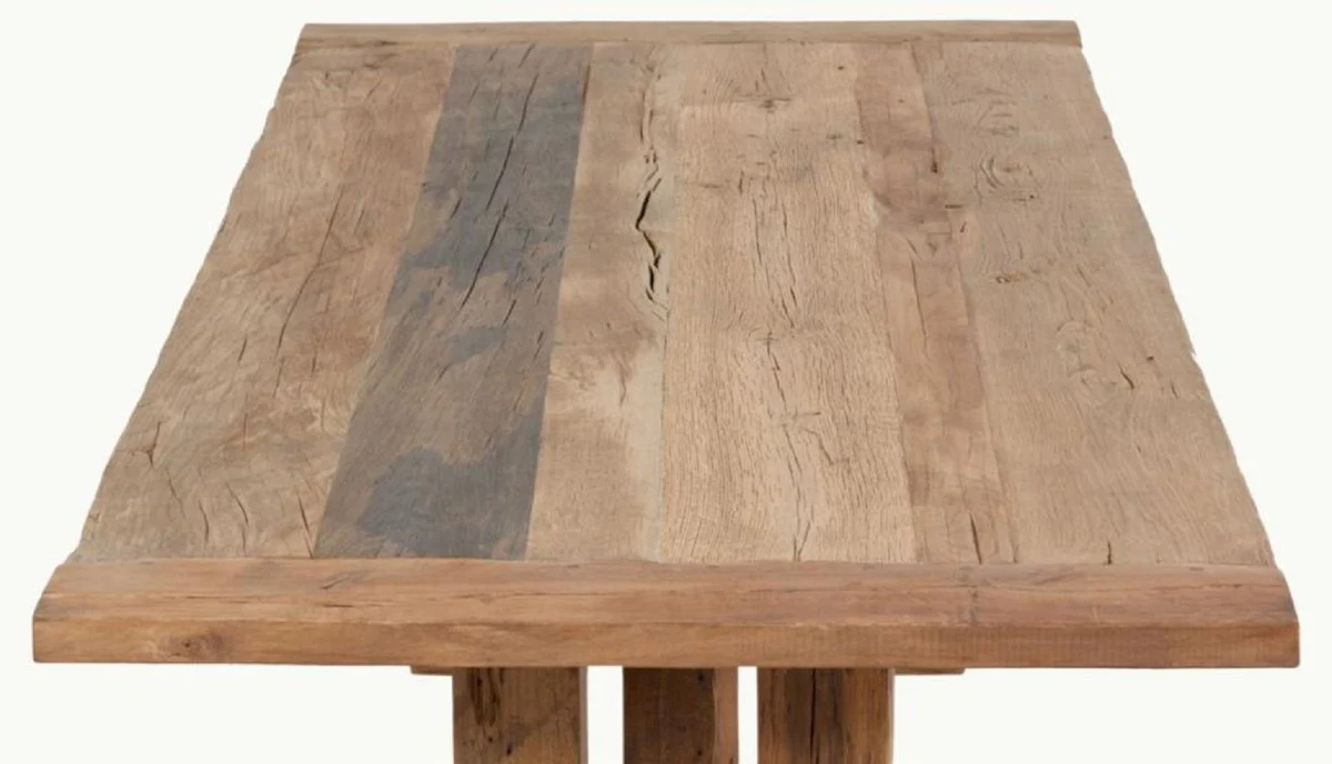 Casa Padrino mesa de comedor da estilo campestre natural - Diferentes Tama?os - Mesa de cocina rectangular de madera maciza r¨²stica - Muebles r¨²sticos - Muebles de comedor estilo campestre