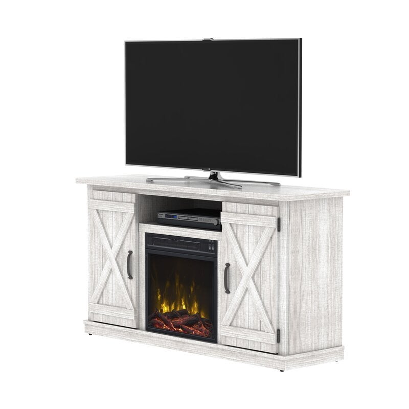 TV Stand for TVs up to 55 with Fireplace Included