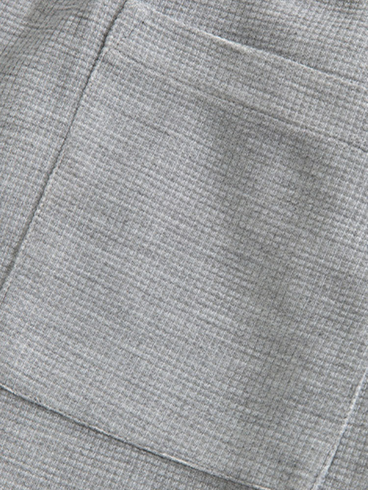 Letter Embroidery Waffle Joggers