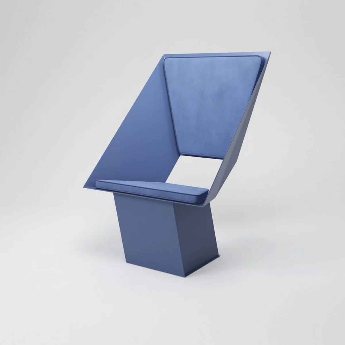 Casa Padrino sill¨®n de metal de sal¨®n y hotel de dise?o de lujo azul - Hecho en Italia