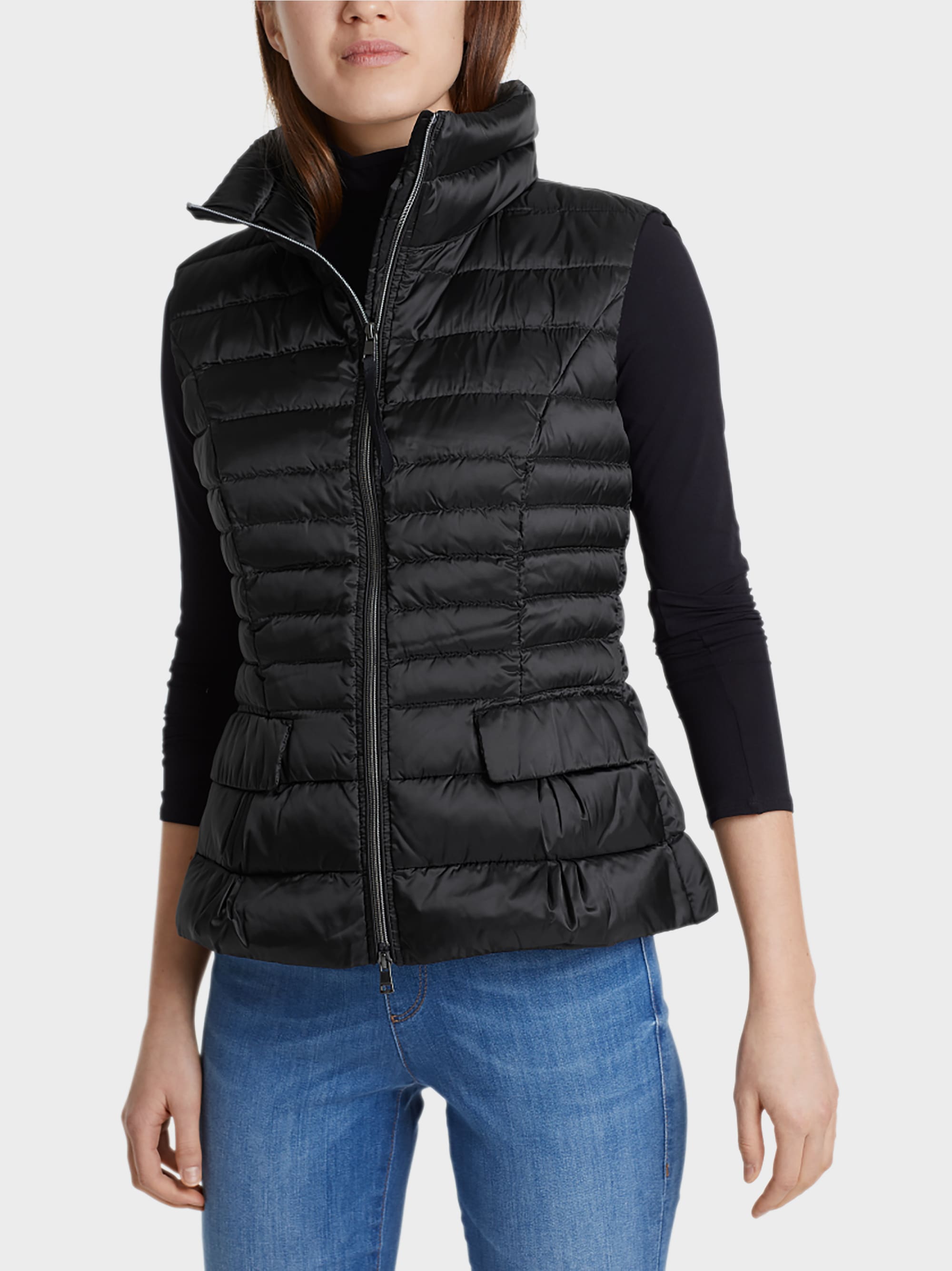 Marc-Cain Quilted waistcoat with down lining