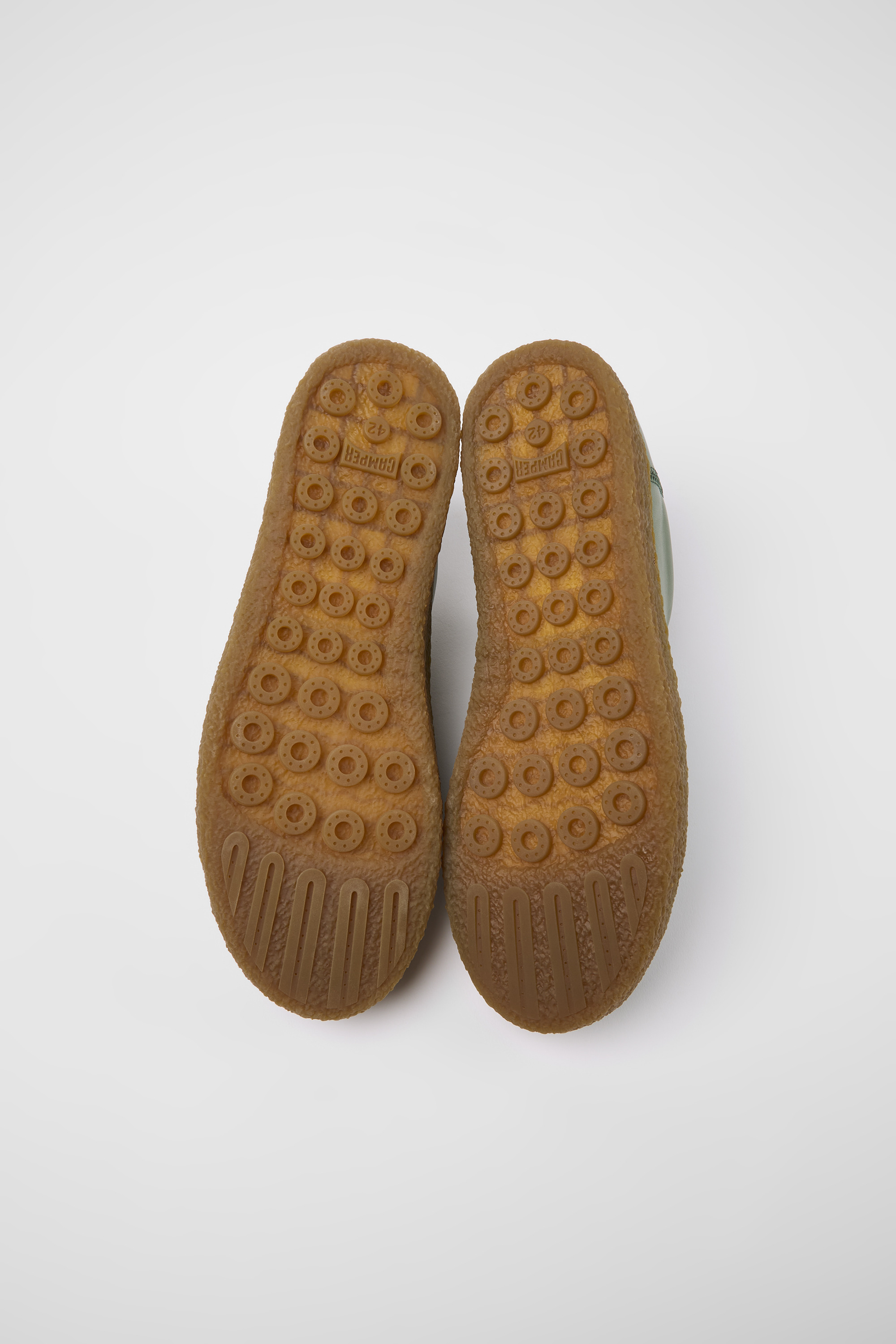 Peu Terreno - Green leather shoes for men