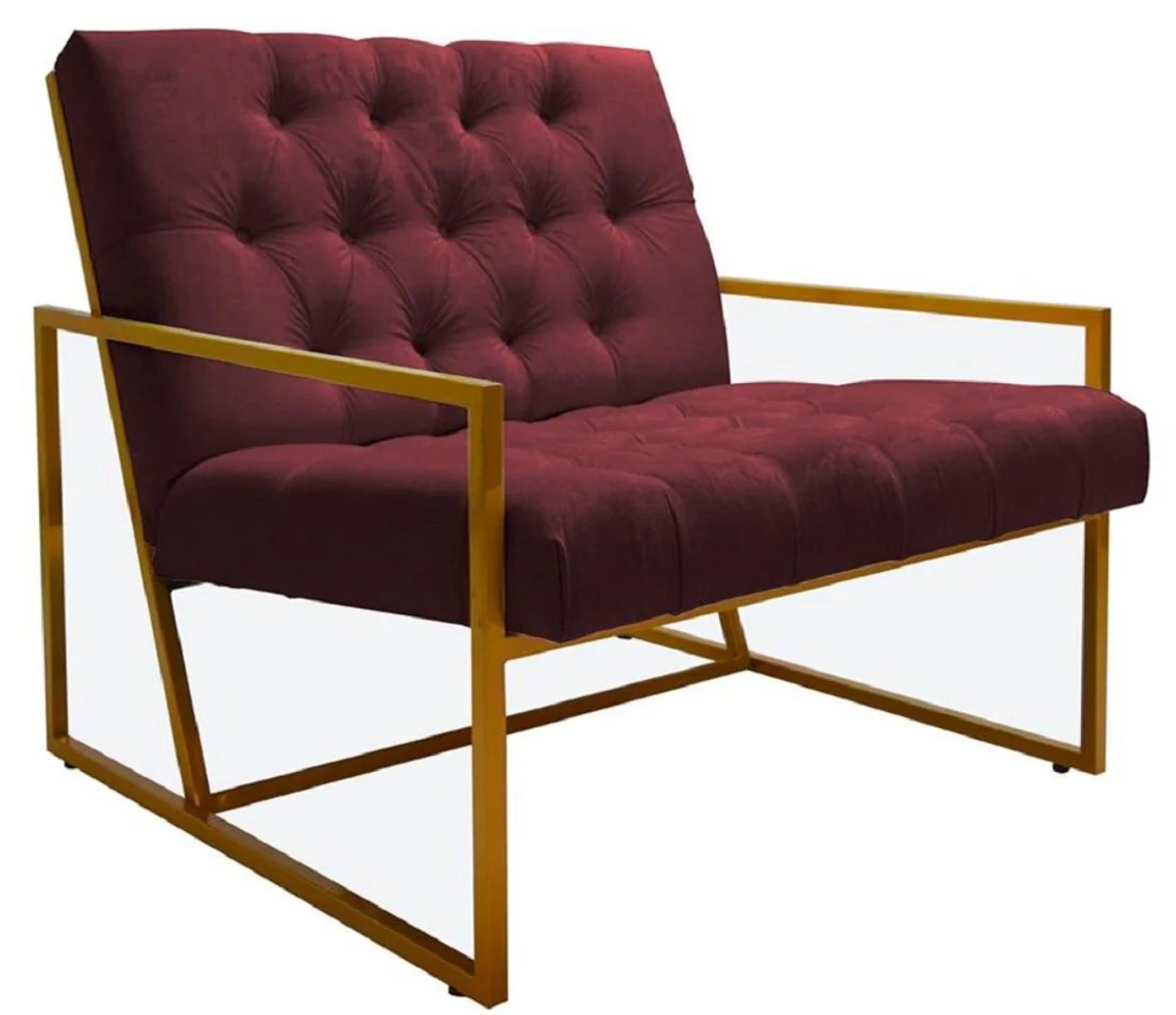 Casa Padrino Sill¨®n Chesterfield de Lujo 84 x 87,5 x H. 80 cm - Varios Colores - Muebles Chesterfield