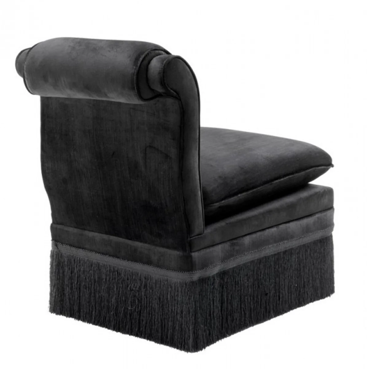 Casa Padrino luxury Belle Epoch chair Black - Art Nouveau Art Deco - Luxury Collection