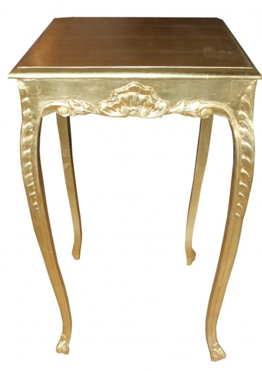 Casa Padrino Baroque Bar Table Gold Height: 112 cm Width: 60 cm - Antique Furniture