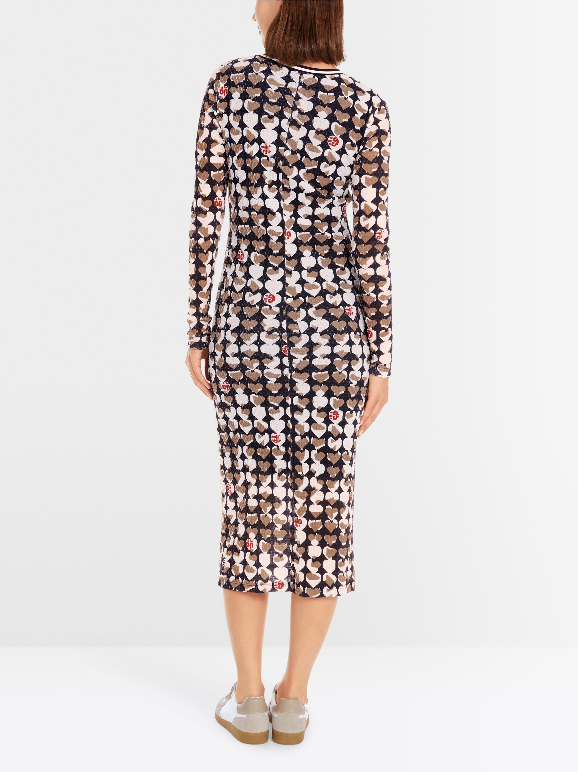 Marc-Cain Slim midi dress with all-over print
