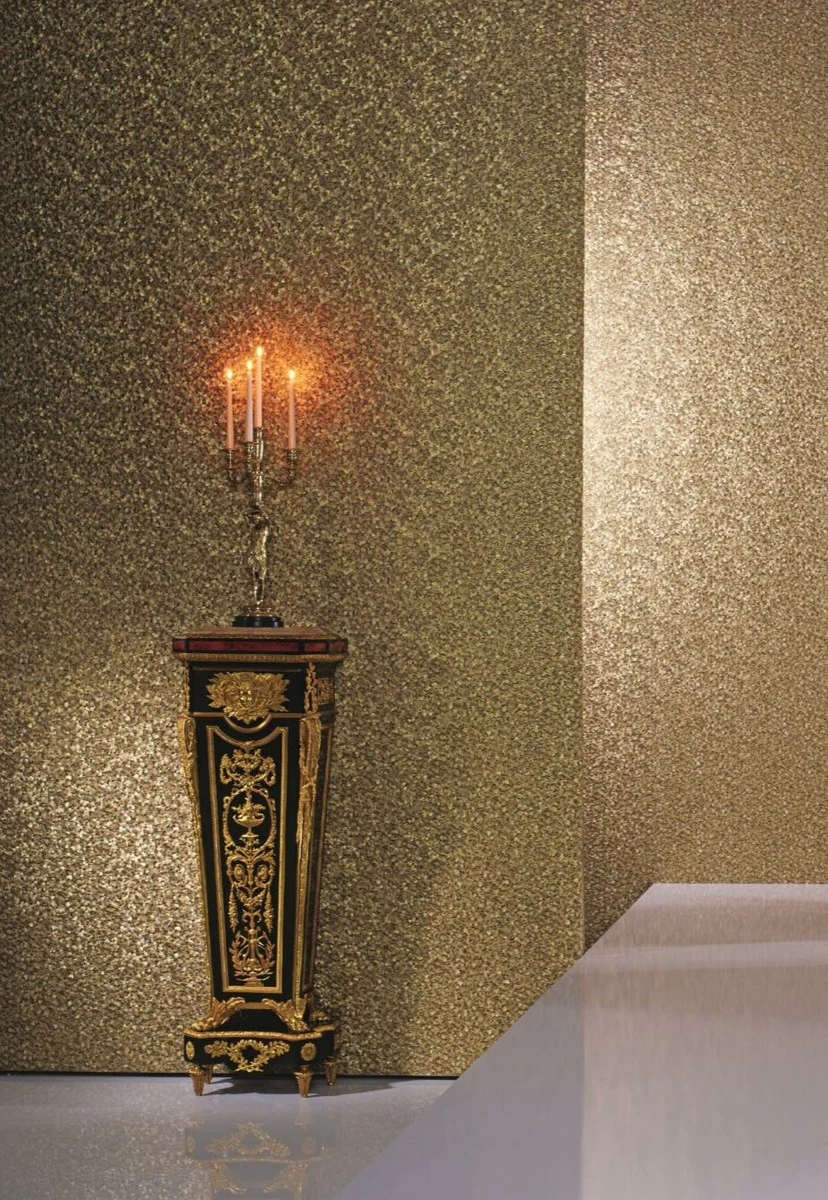 Harald Gl??ckler Designer Baroque Non-Woven Wallpaper 52556 - Feathers - Gold / Metallic