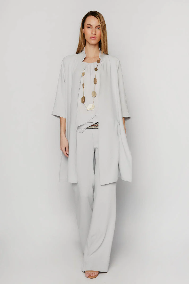 Rivera-spain Pantalón palazzo gris perla