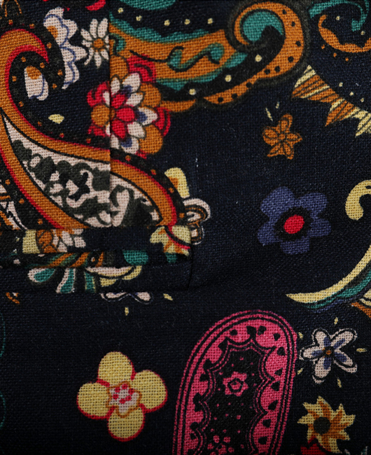 Casual Lapel Collar Cashew Print One Button Slim Fit Blazer