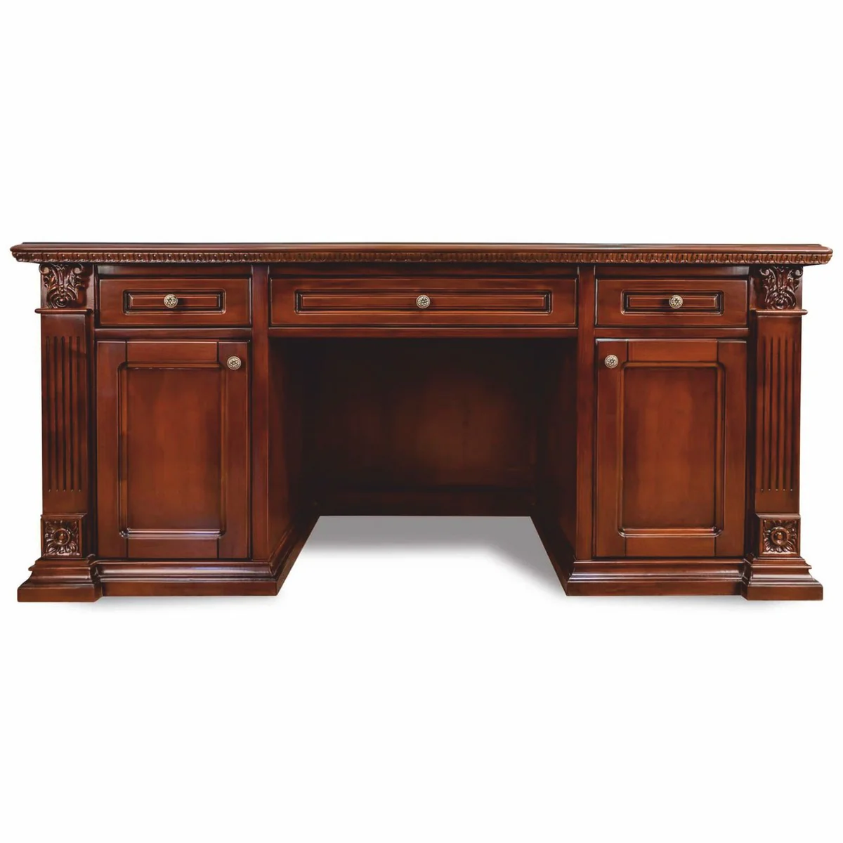 Casa Padrino escritorio barroco de lujo marr¨®n oscuro 150 cm - Muebles de oficina barroco