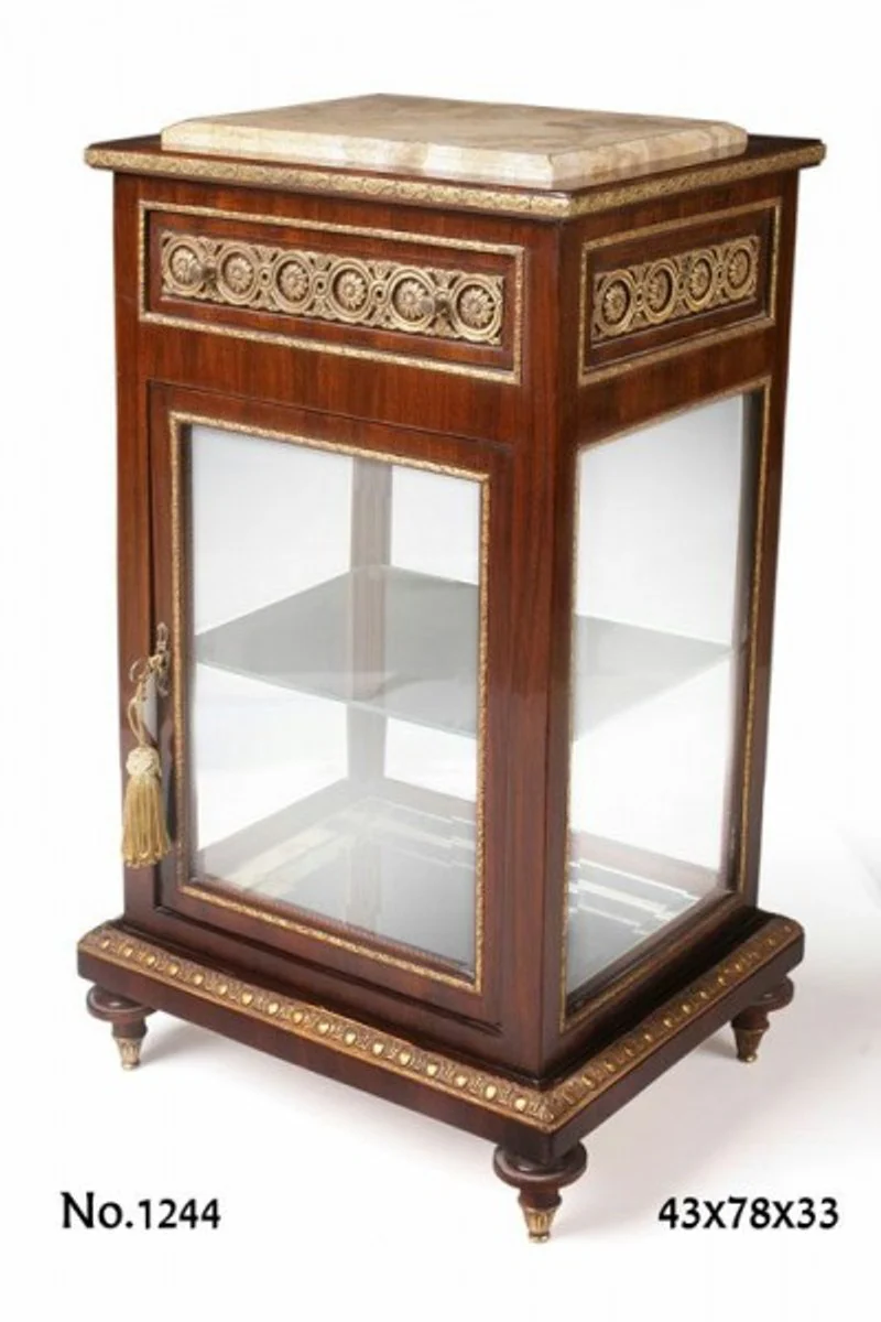 Casa Padrino baroque display cabinet 43 x 33 x H.78 cm - baroque furniture