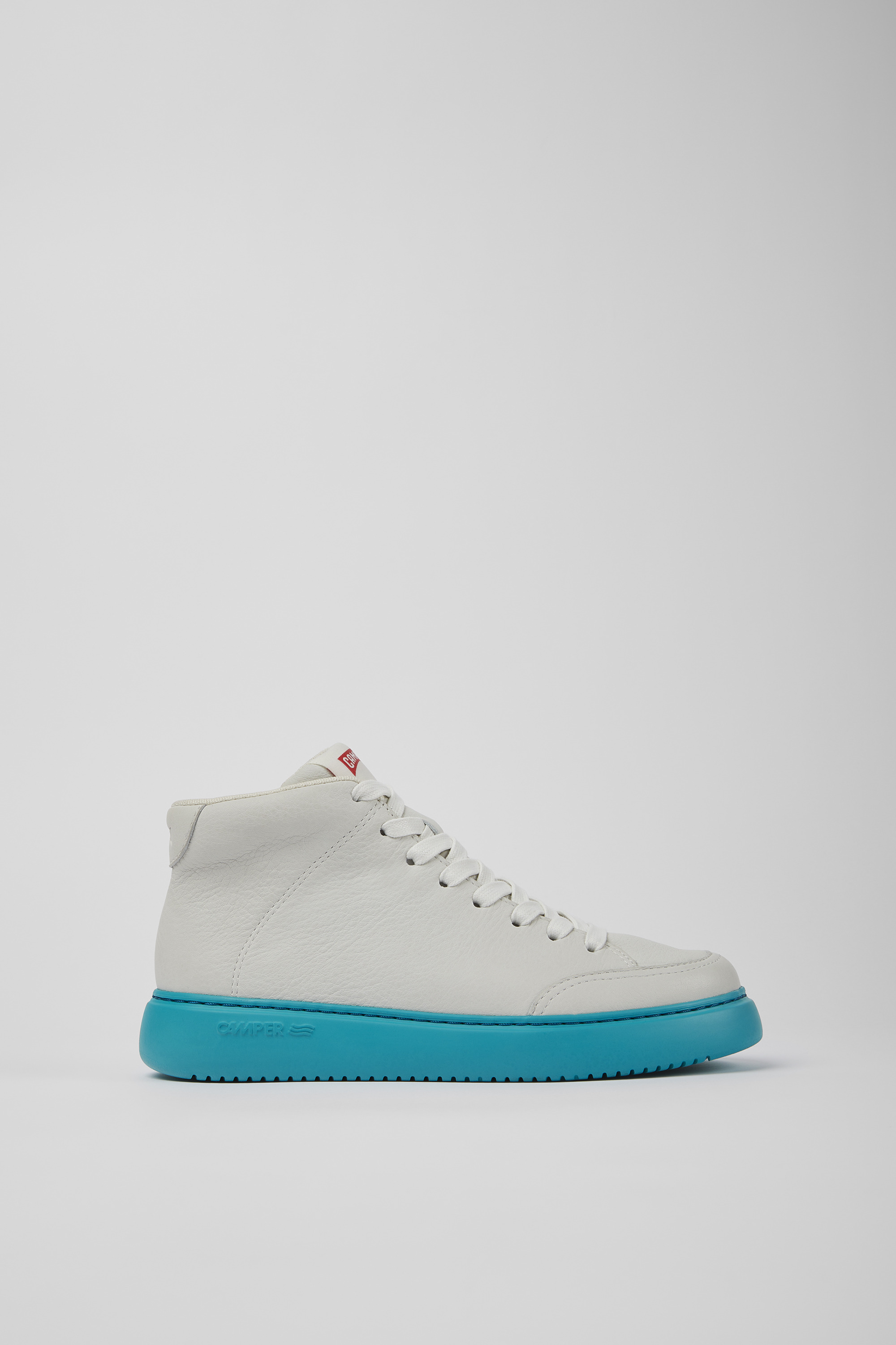 Runner K21 - White non-dyed leather sneakers for women