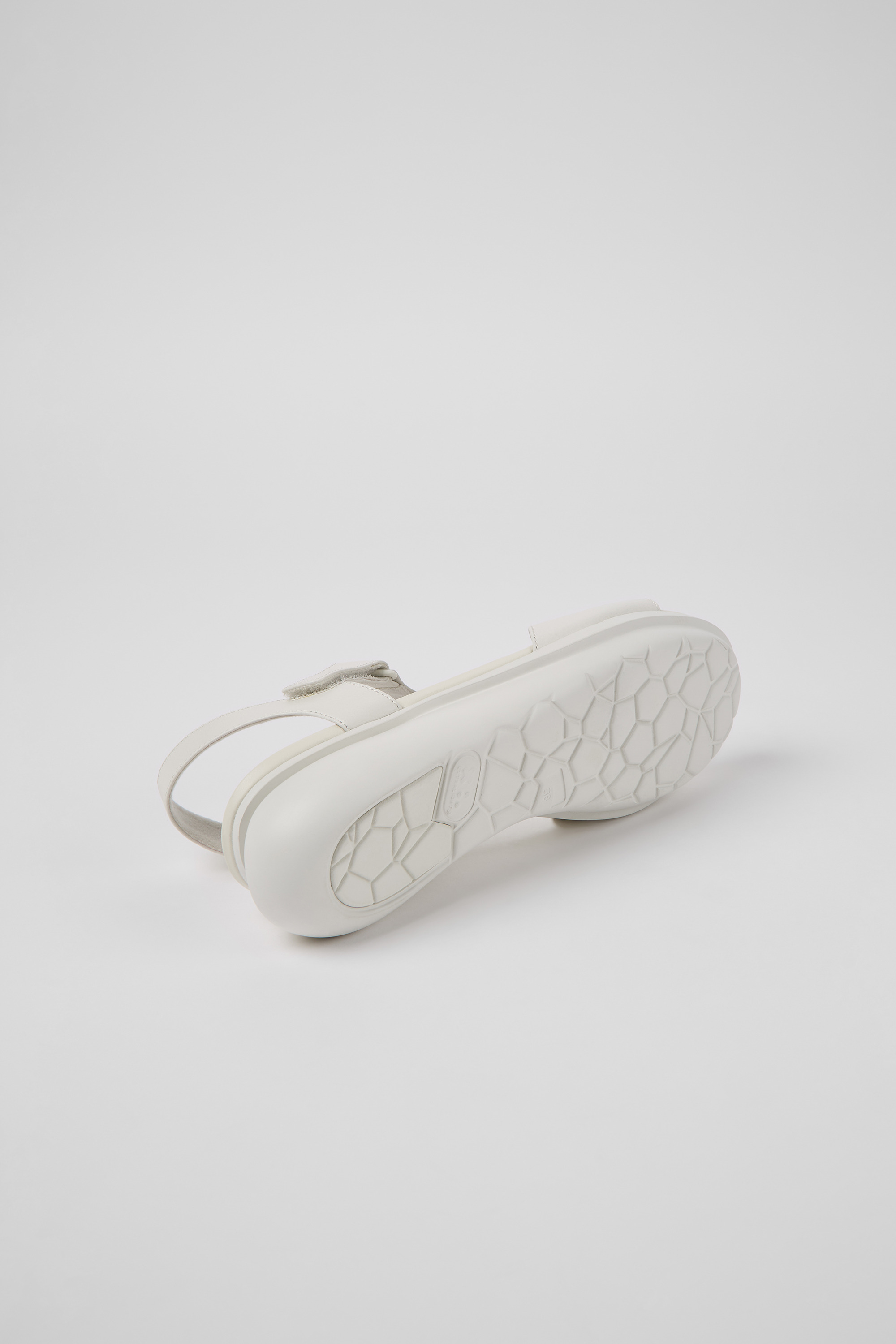 Balloon - White leather sandals for women