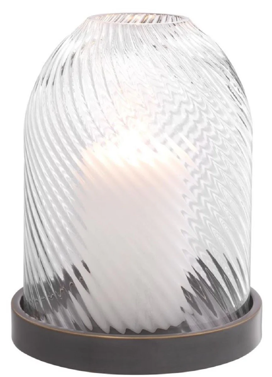 Casa Padrino portavelas de lujo bronce Ø 22,5 x H. 28,5 cm - Accesorios para Hoteles y Restaurantes