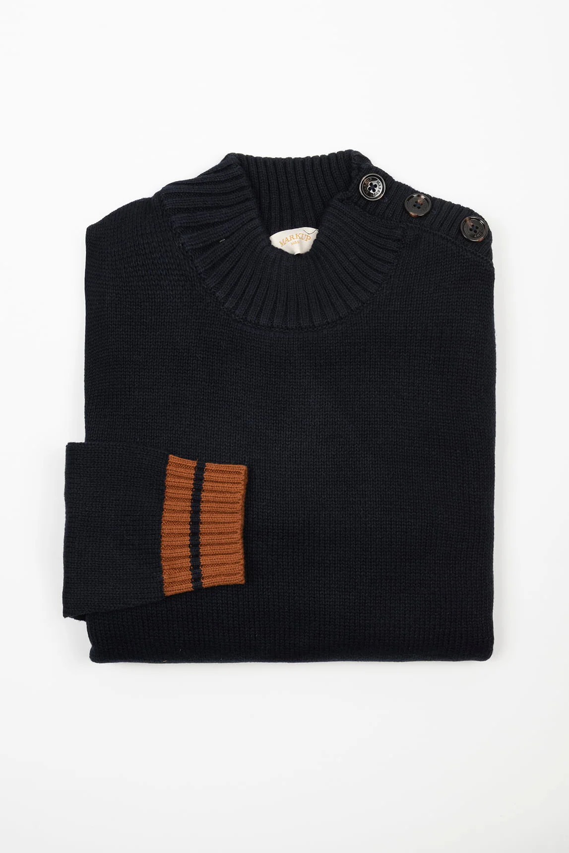 Rivera-spain Jersey Markup azul marino con botones