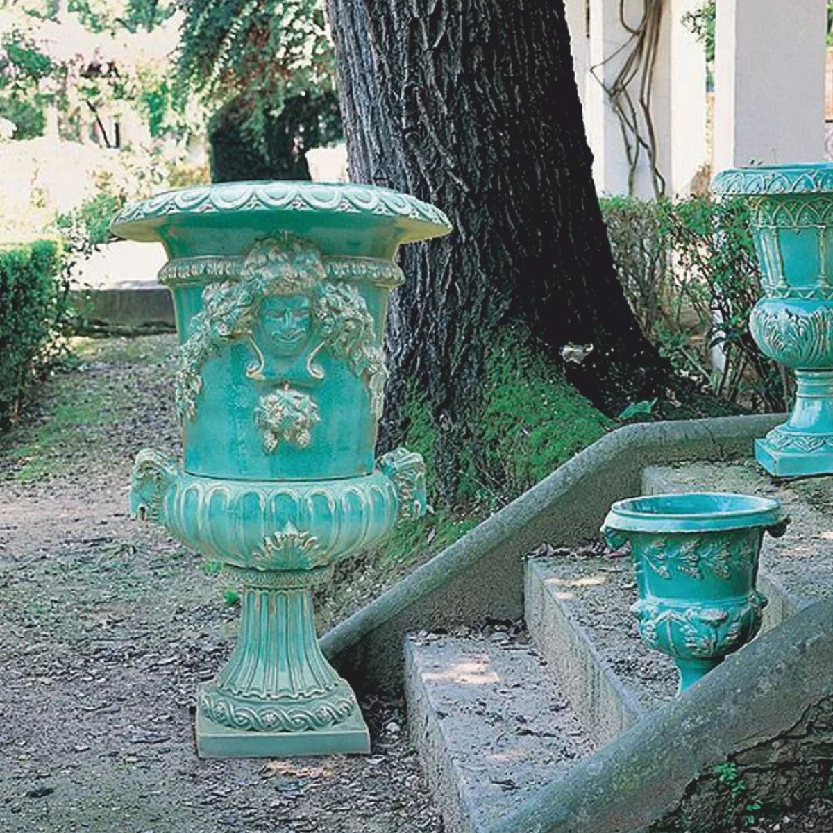 Casa Padrino maceta de cer¨¢mica barroco de lujo de decoraci¨®n de jard¨ªn verde antiguo ? 102 x A. 162 cm