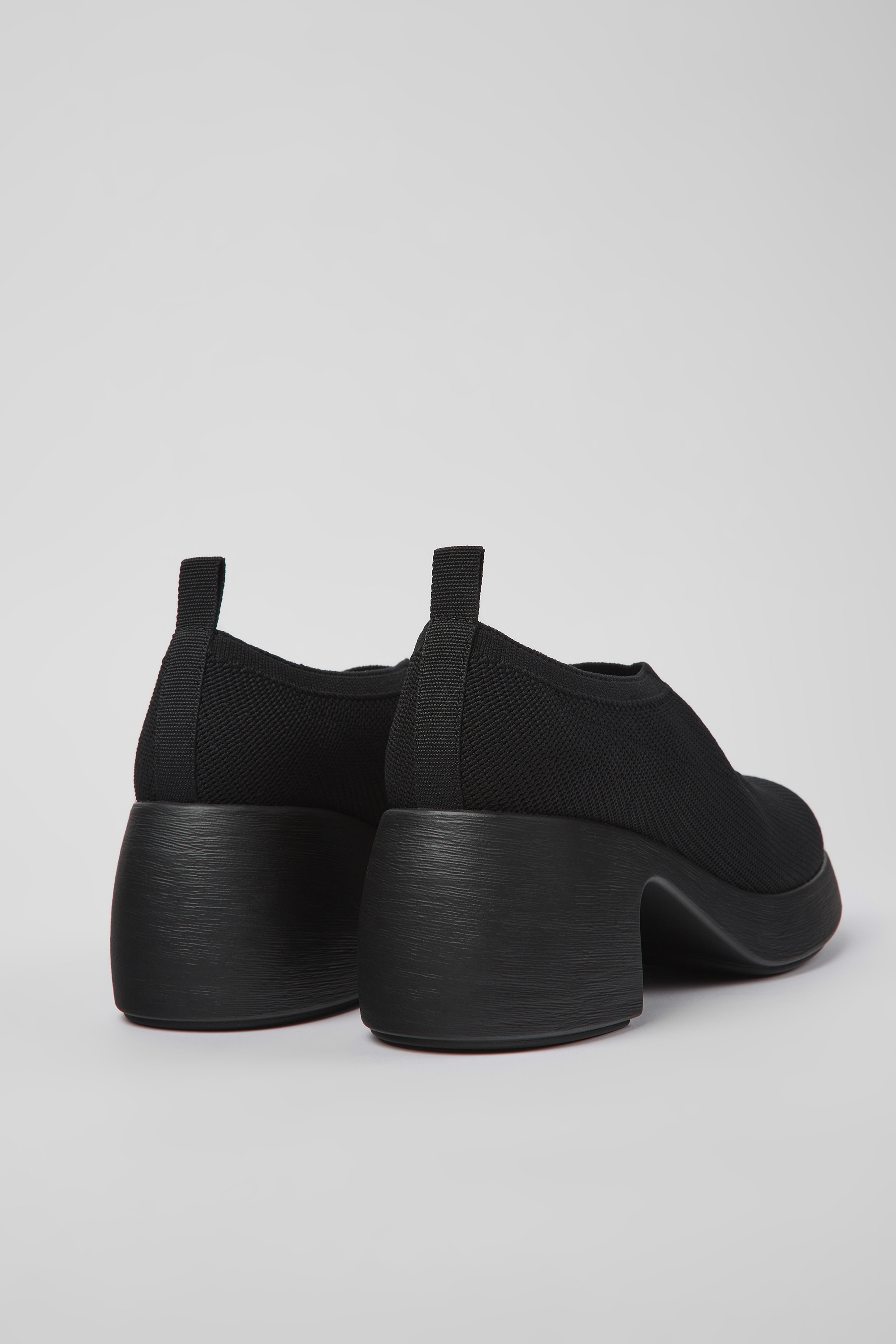 Thelma - Black one-piece knit shoes for women
