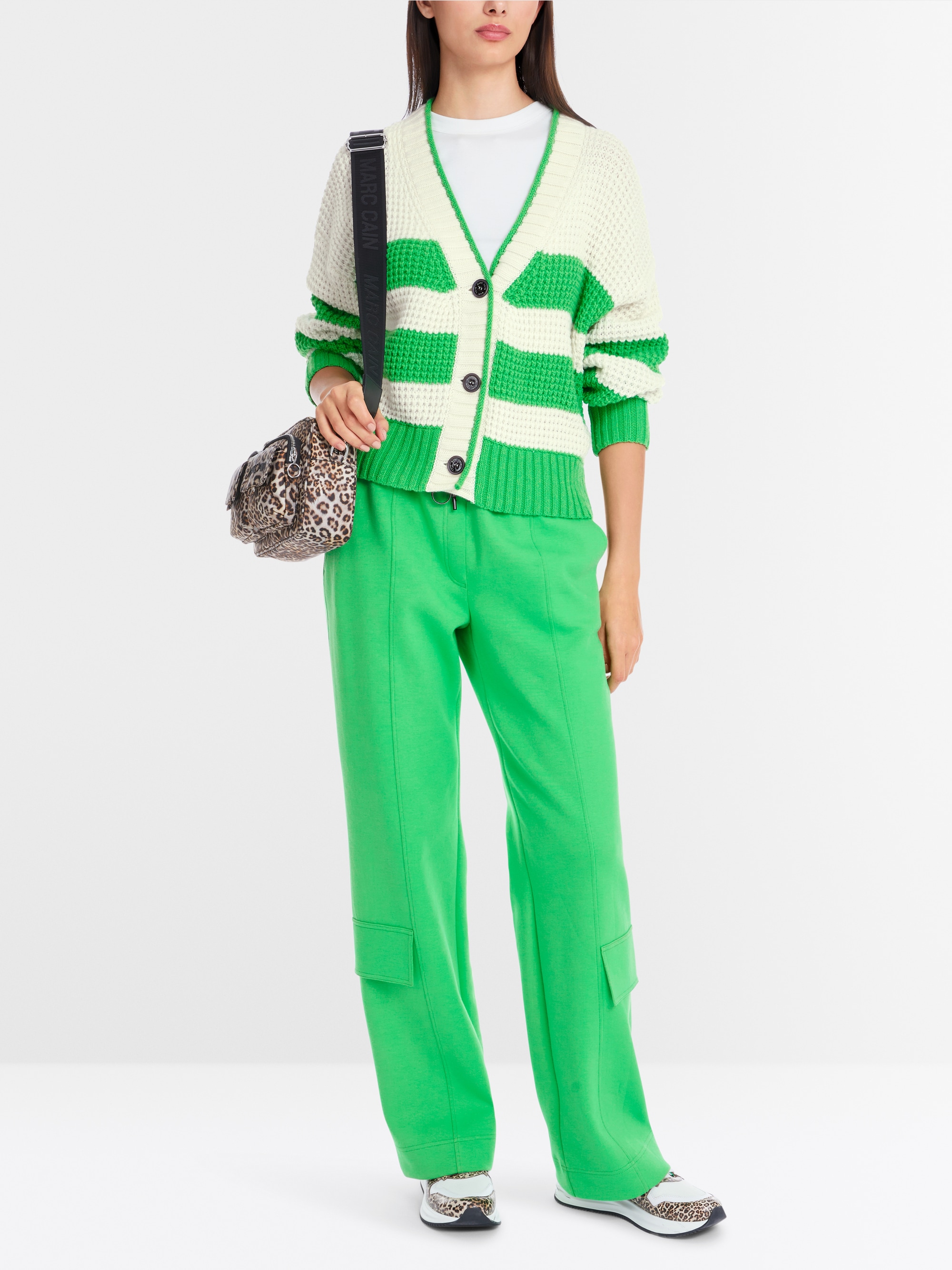 Marc-Cain Striped cardigan – Knitted in Germany