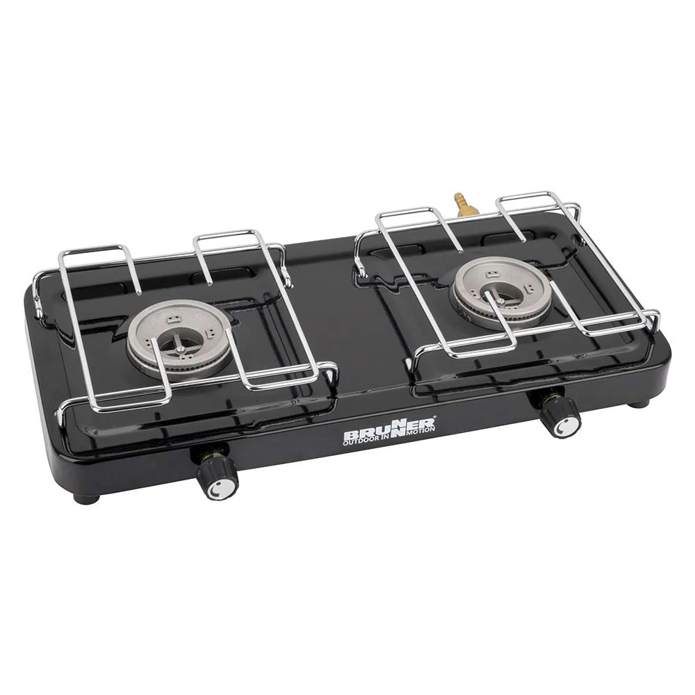 Brunner Magma - Fogón de gas con 2 quemadores