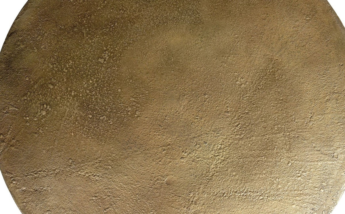 Casa Padrino mesa de centro de aluminio de dise?o bronce ? 70,5 x A. 34 cm - Mesa de sal¨®n redonda - Muebles de sal¨®n - Colecci¨®n de Lujo