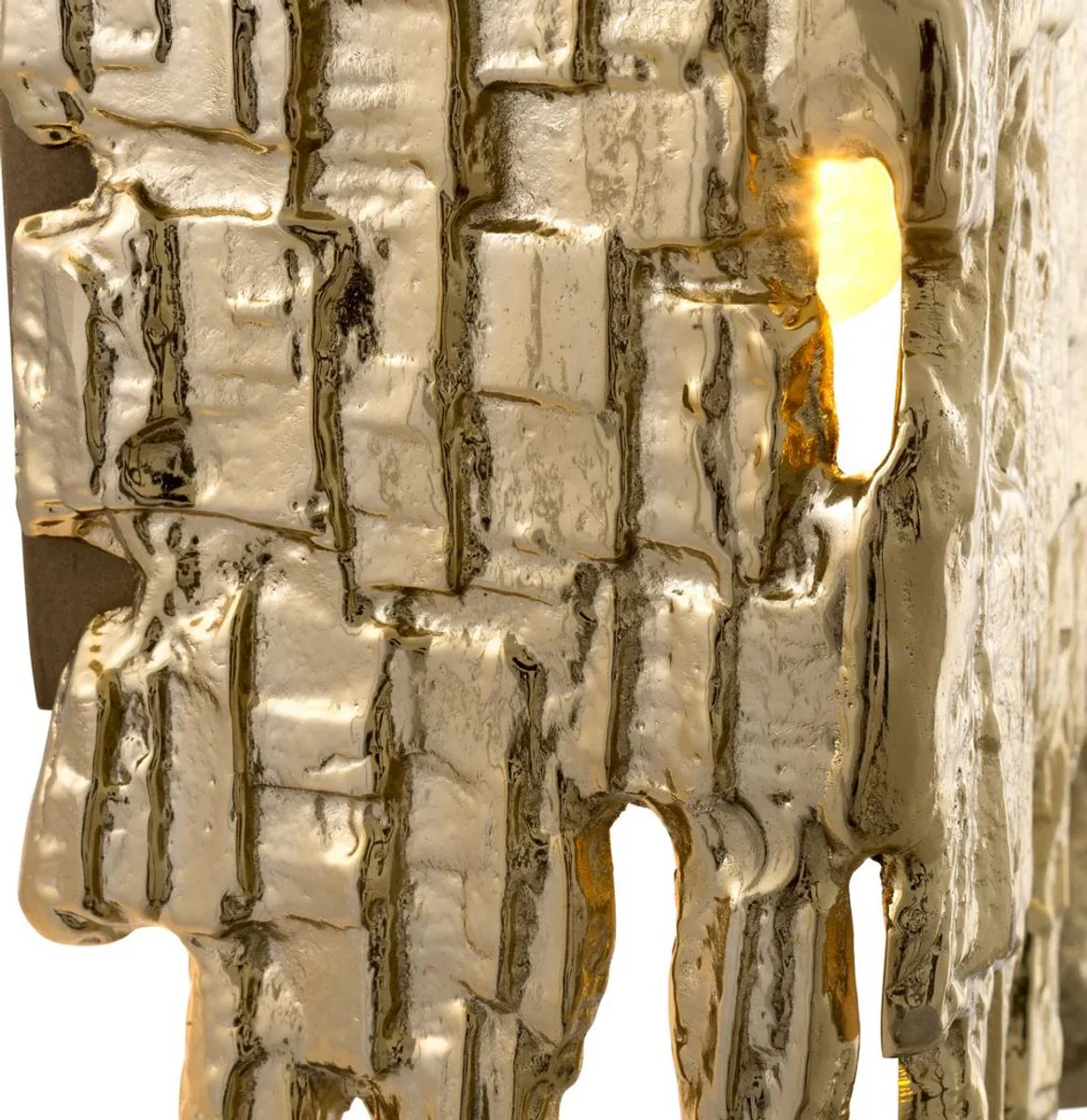 Casa Padrino lámpara de pared de diseño de lujo oro 41,5 x 10,5 x A. 27 cm - Lámpara de pared de salón - Lámpara de pared de hotel - Lámpara de pared de restaurante - Luces de lujo