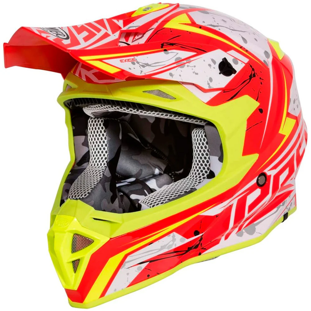 CASCO CROSS / ENDURO PREMIER EXIGE QX2 NARANJA / BLANCO